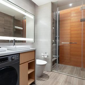 Deluxe Studio Refrigerator & 2--1 washer dryer & Microwave